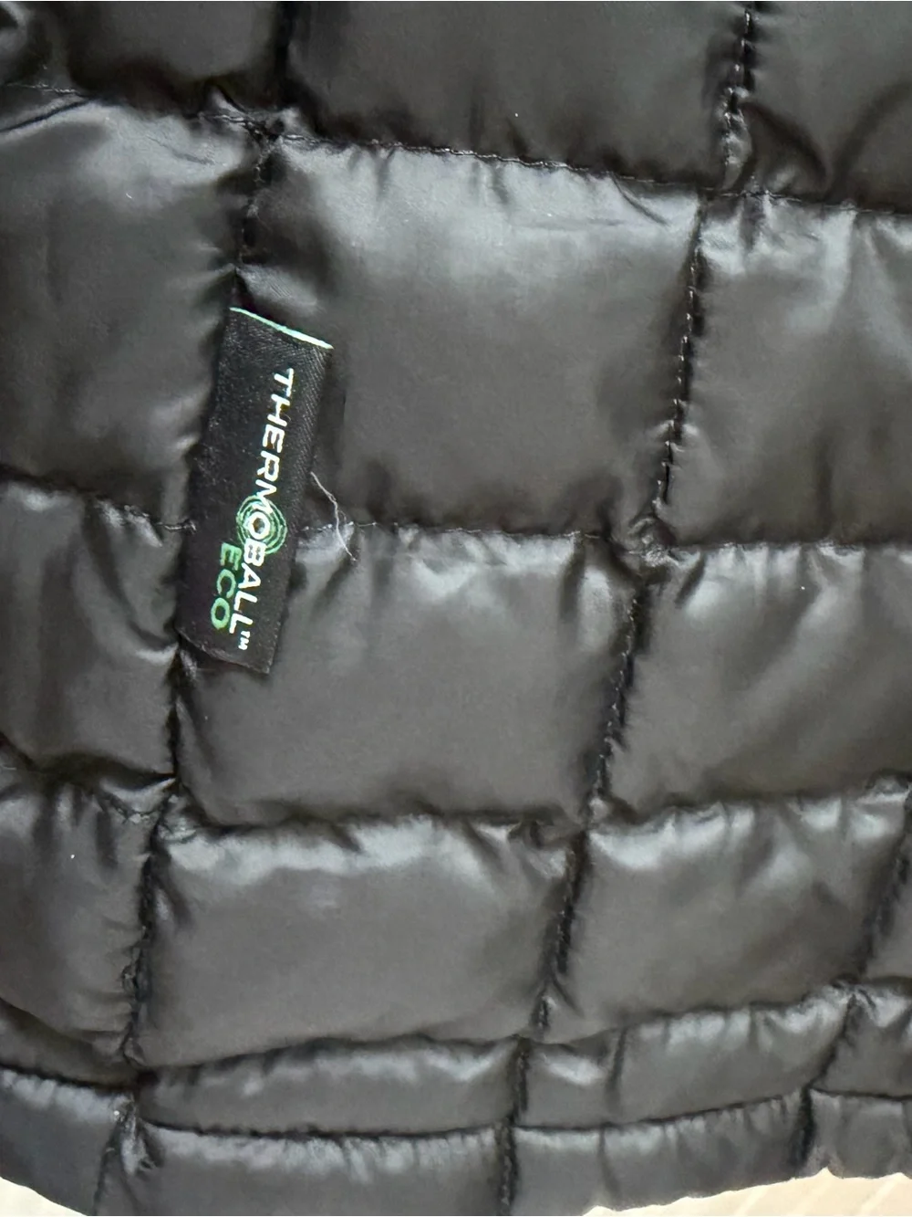 The North Face Mens Black ThermoBall Eco Quilted Full Zip Jacket Small S
